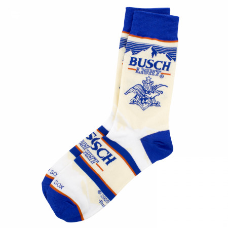Busch Light Retro Label Crew Socks