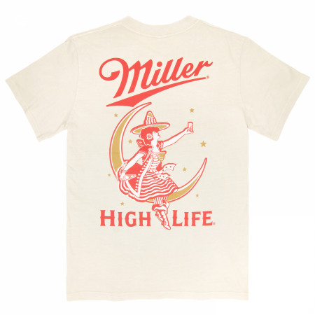 Miller High Life Premium Super Soft Heavyweight Front Pocket Back-Print T-Shirt