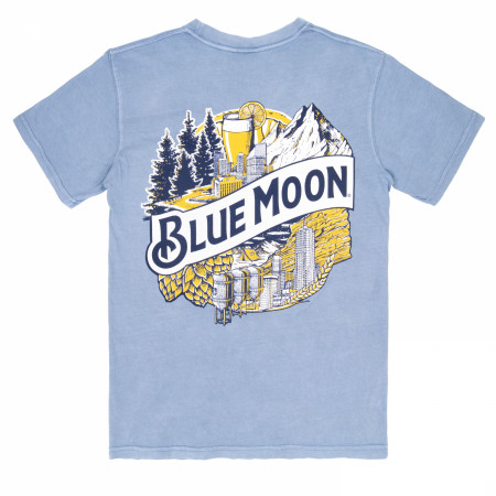 Blue Moon Wheat Premium Super Soft Heavyweight Front Pocket Back-Print T-Shirt