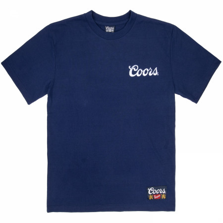 Coors Banquet Mountain Premium Super Soft Heavyweight Front and Back Print T-Shirt