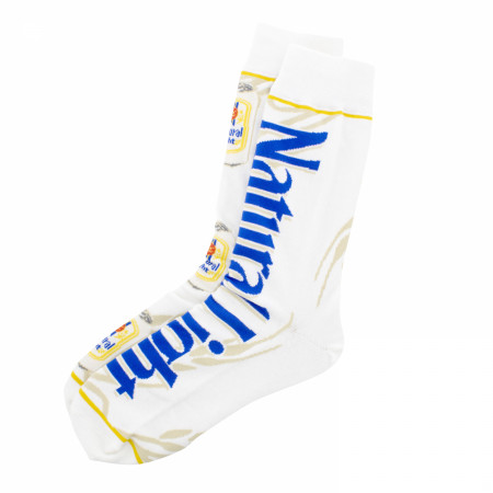 Natural Light Split Can and Logo Crew Socks
