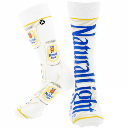 Natural Light Split Can and Logo Crew Socks