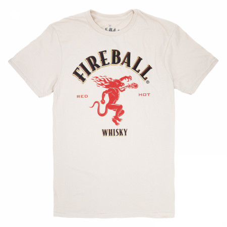 Fireball Whisky Logo Beige Colorway T-Shirt
