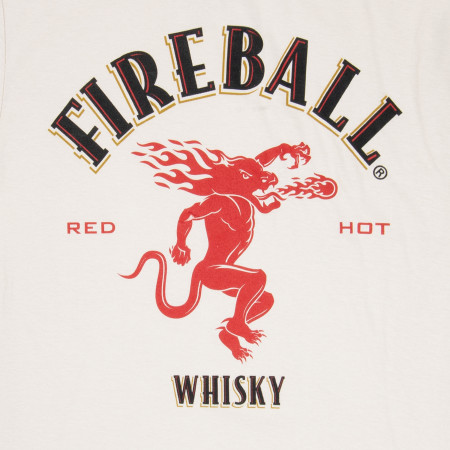 Fireball Whisky Logo Beige Colorway T-Shirt