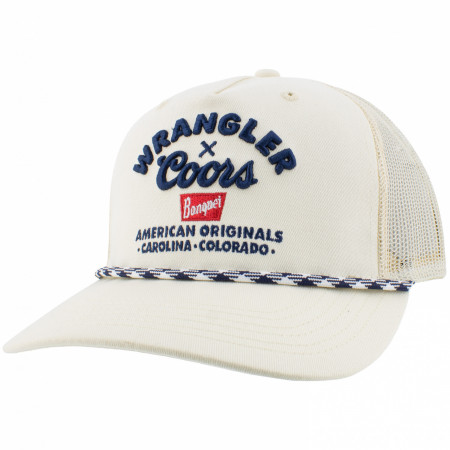 Coors X Wrangler American Original White Trucker Hat