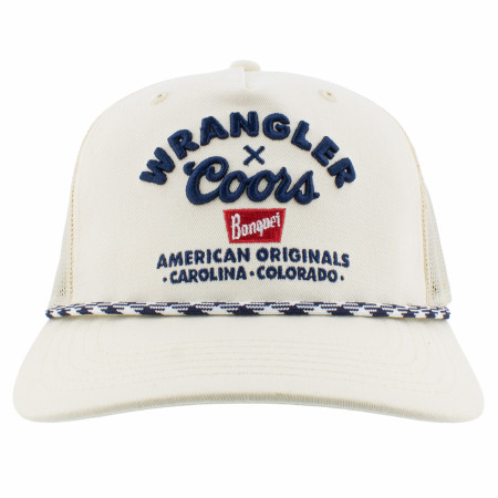 Coors X Wrangler American Original White Trucker Hat