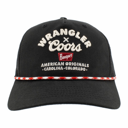 Coors X Wrangler American Originals Black Trucker Hat