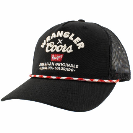 Coors X Wrangler American Originals Black Trucker Hat