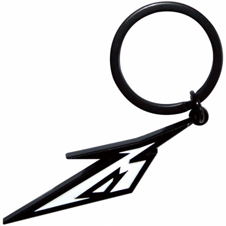 Metallica Black and White M Logo Keychain