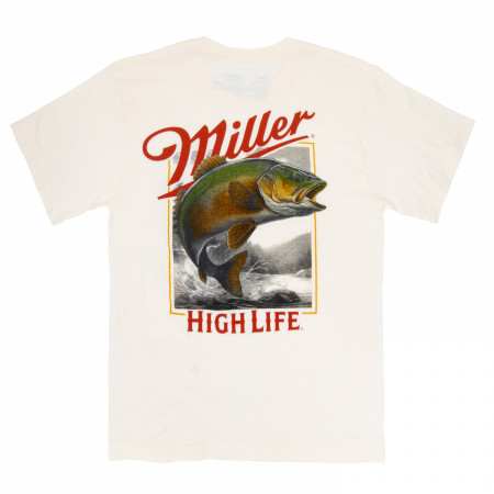 Miller High Life Wild Bass Front and Back Print T-Shirt