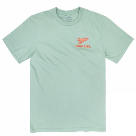 Miller High Life Labrador Front and Back Print T-Shirt