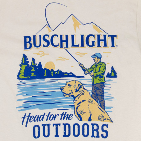 Busch Light Head for The Outdoors Lake Fishing T-Shirt