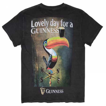 Guinness Toucan Directions Front and Back Print Mineral Wash Premium T-Shirt