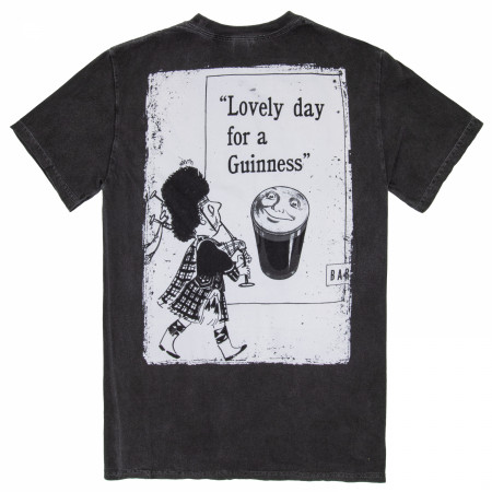 Guinness Lovely Day March Front and Back Premium Mineral Wash T-Shirt