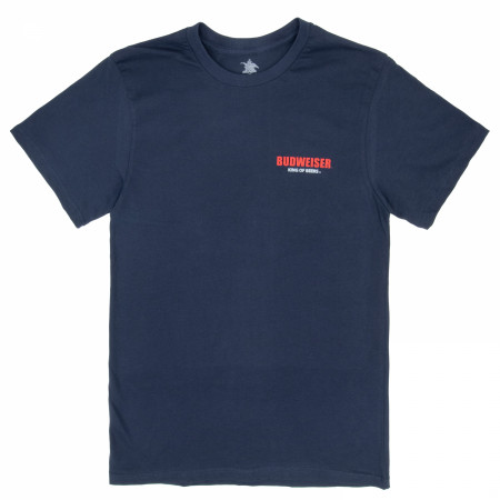 Budweiser Bald Eagle Soaring Front and Back Print T-Shirt