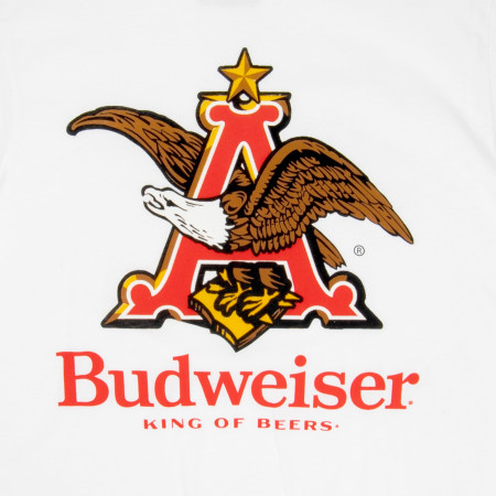 Budweiser Bald Eagle Logo White Colorway T-Shirt