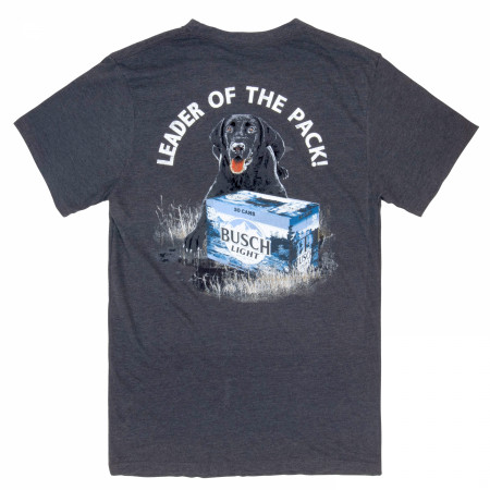 Busch Light Leader of the Pack Front and Back Print T-Shirt
