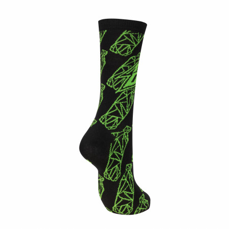Mountain Dew Triangulated Bottles Crew Socks