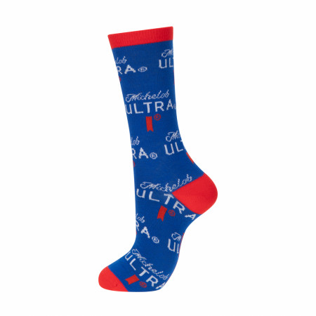 Michelob Ultra Logo Pattern Crew Socks