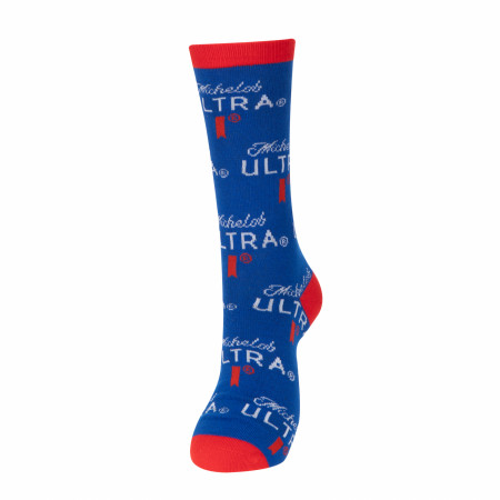 Michelob Ultra Logo Pattern Crew Socks