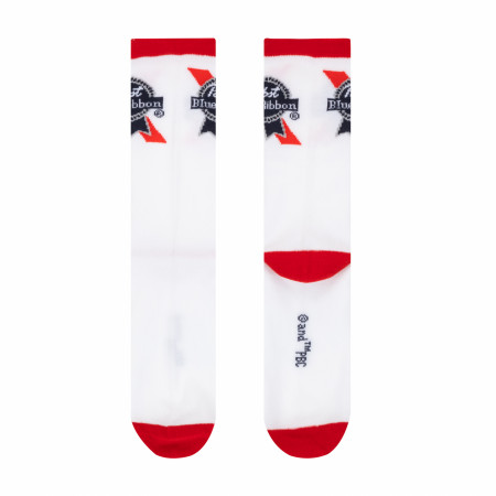 Pabst Blue Ribbon Simple Logo Crew Socks