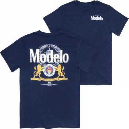 Modelo Logo Front Back Crew T-Shirt