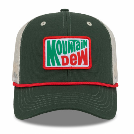 Mountain Dew Vintage Logo Patch Washed Canvas Hat