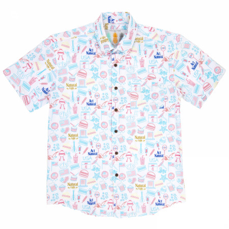 Natural Light Weekend BBQ Tropical Bros. Hawaiian Shirt