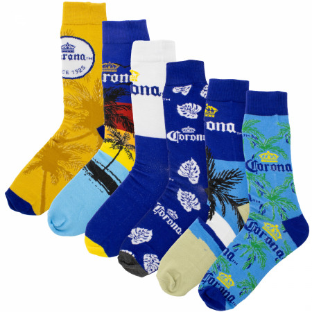 Corona Extra and Modelo Especial 6-Pack Crew Socks