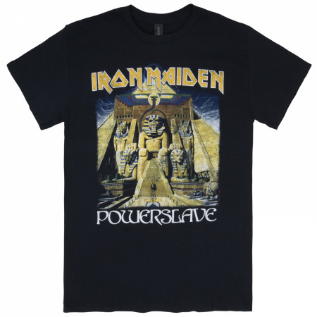 Iron Maiden Powerslave World Slavery Tour Front and Back Print T-Shirt