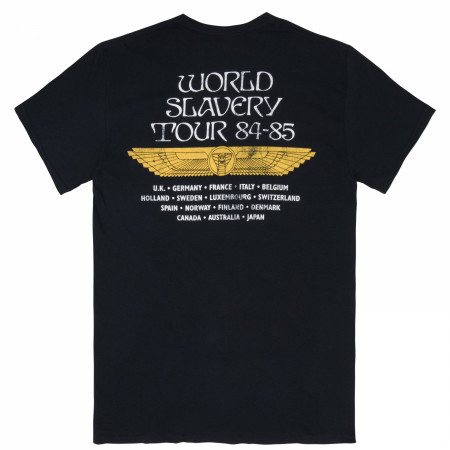 Iron Maiden Powerslave World Slavery Tour Front and Back Print T-Shirt