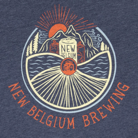 New Belgium Brewing Mountain Sunset  T-Shirt