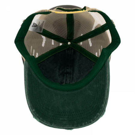 Guinness Distressed Men's Green Trucker Hat