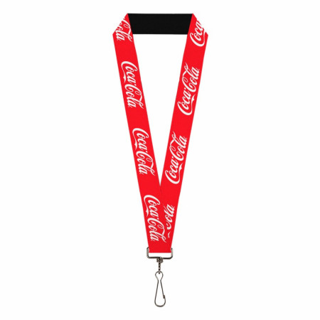 Coca-Cola Script Red & White Logo 1' Lanyard