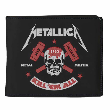 Metallica Kill 'Em All Metal Militia Seek & Destroy Wallet