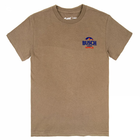 Bad Day to Be a Busch Light Apple Brown Front and Back Print T-Shirt