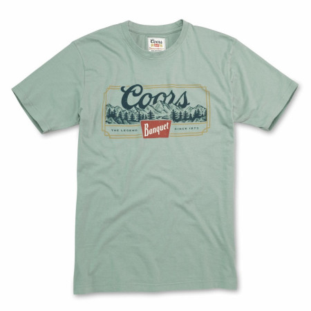 Coors Banquet Mountains Legend Since 1873 Brass Tacks T-Shirt
