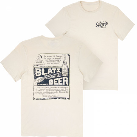 Blatz Decatur Brewing Company Front & Back Print T-Shirt
