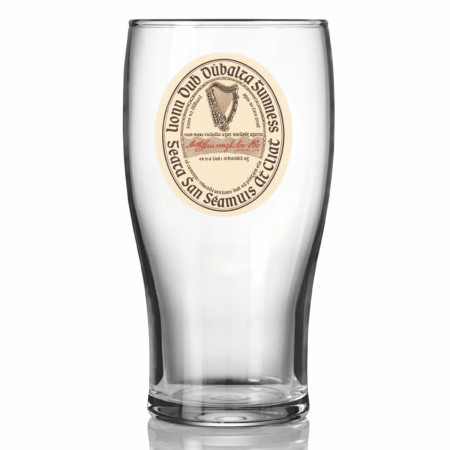 Guinness Vintage Label Pint Glass