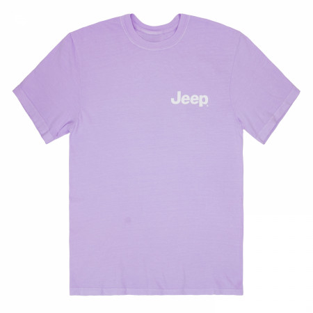 Jeep Golden Beach Front and Back Print T-Shirt