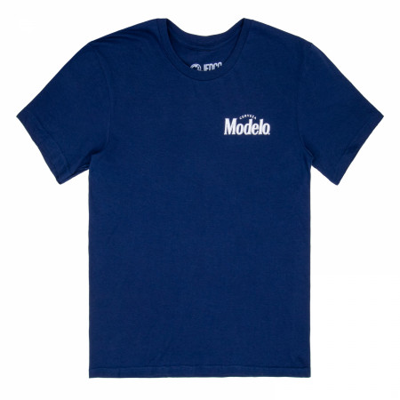 Modelo Fighting Spirit Bull Skull Front and Back Print T-Shirt