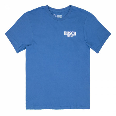 Busch Light Red  White and Busch Front and Back Print T-Shirt