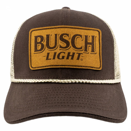 Busch Light Leather Patch Adjustable Hat