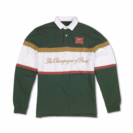 Miller High Life The Champagne of Beers Fieldhouse Rugby Polo