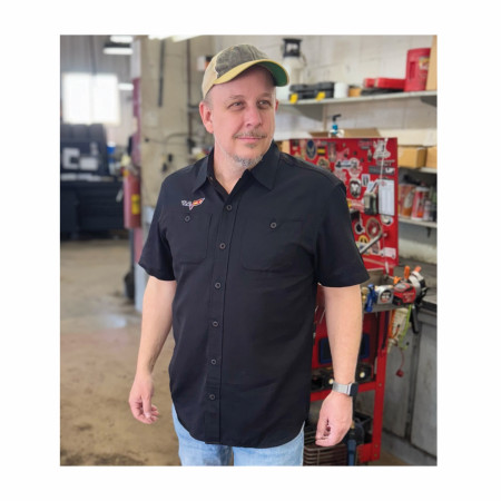 Corvette Button Down Mechanic Work Shirt