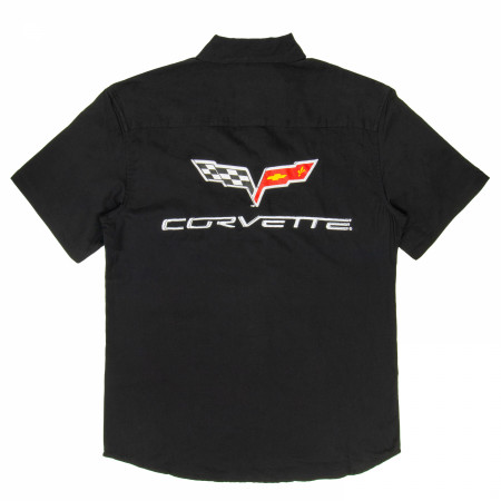 Corvette Button Down Mechanic Work Shirt