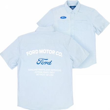 Ford Button Down Mechanic Work Shirt