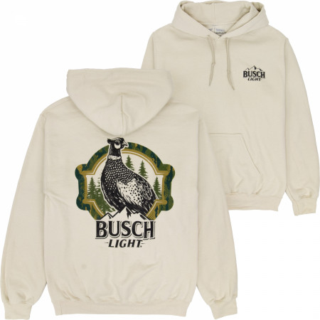 Busch Light Hunting Can Art Pheasant Overlook Front Back Print Hoodie