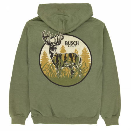 Busch Light Hunting Can Art Deer Frame Front Back Print Hoodie