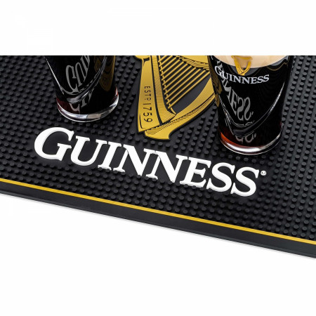 Guinness Harp Logo 18' x 12' Rubber Bar Mat